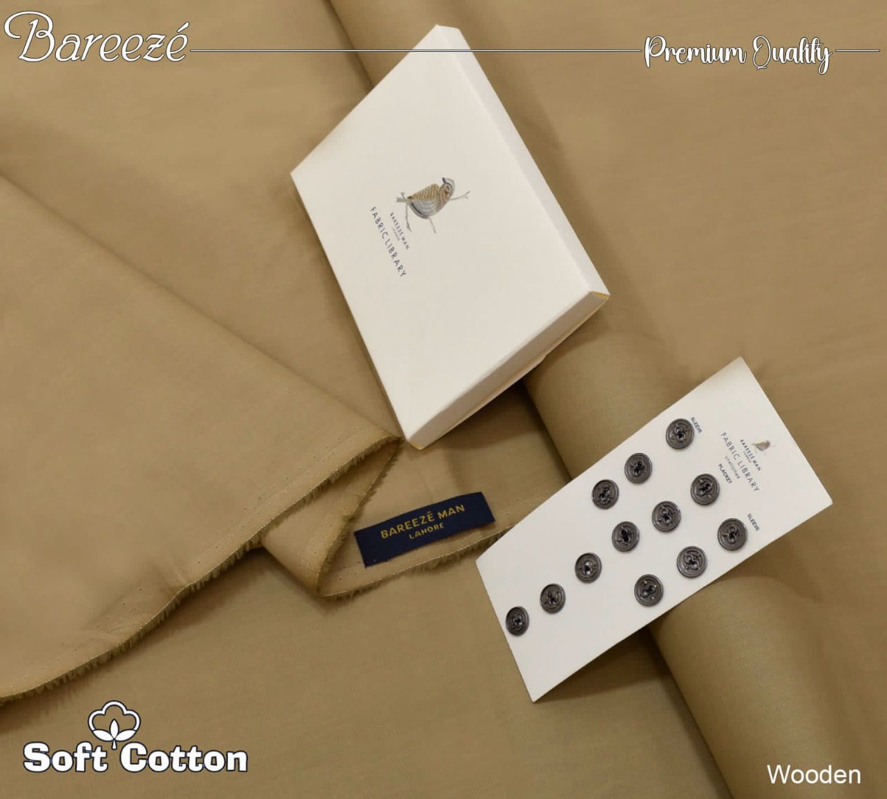 Bareeze Soft Cotton- Wooden
