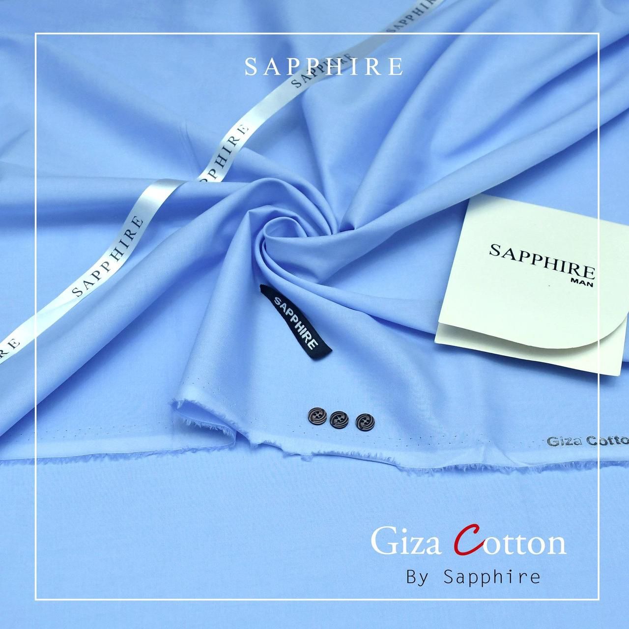 Sapphire Giza Cotton- Sky Blue