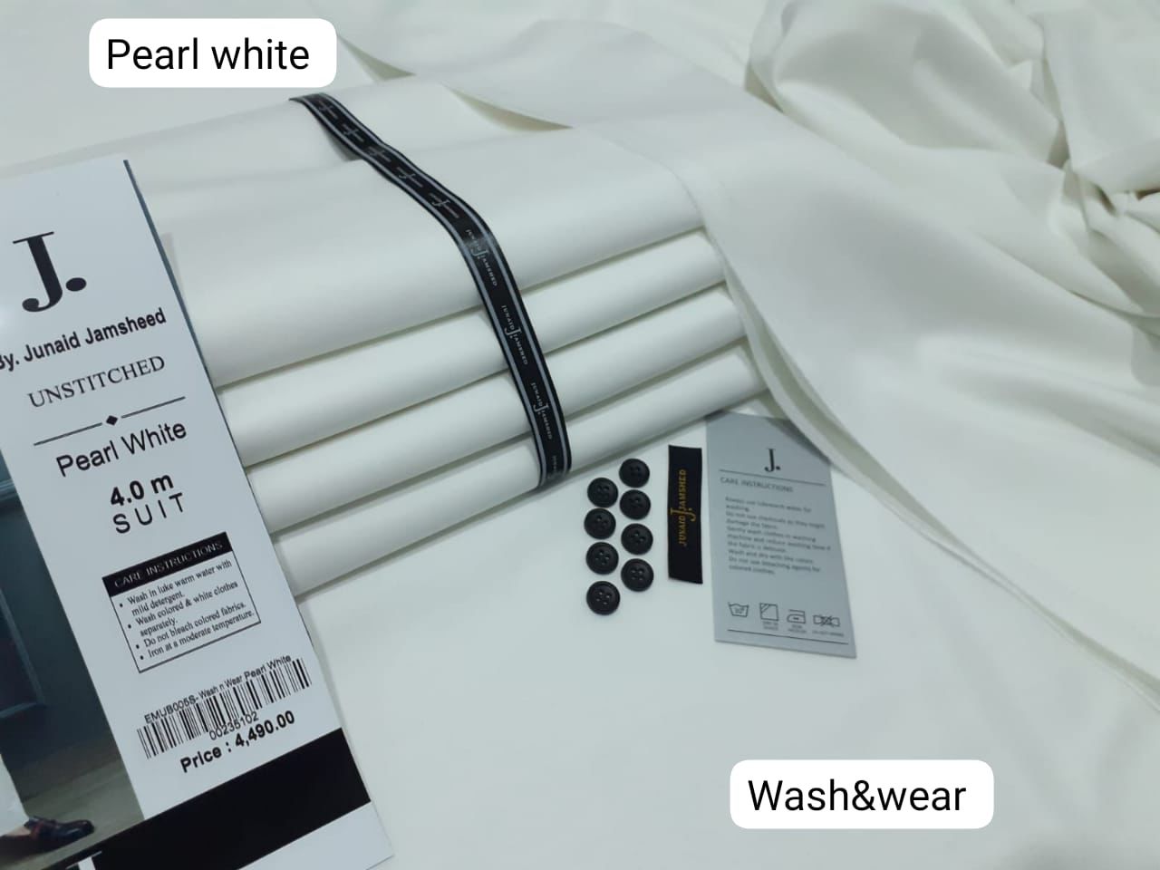 J. Wash & Wear-Pearl White