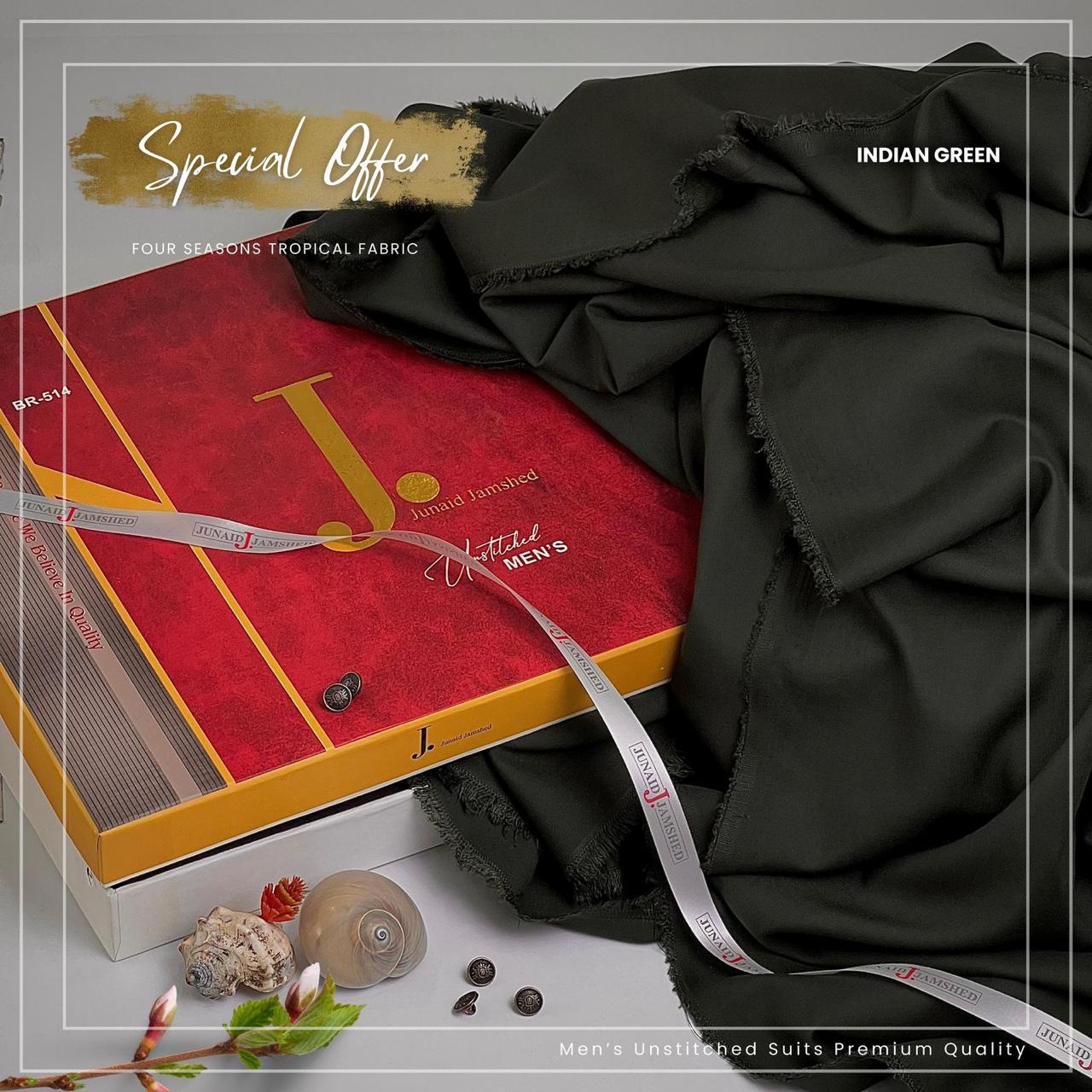 J. Prestige Wash N Wear - Indian Green