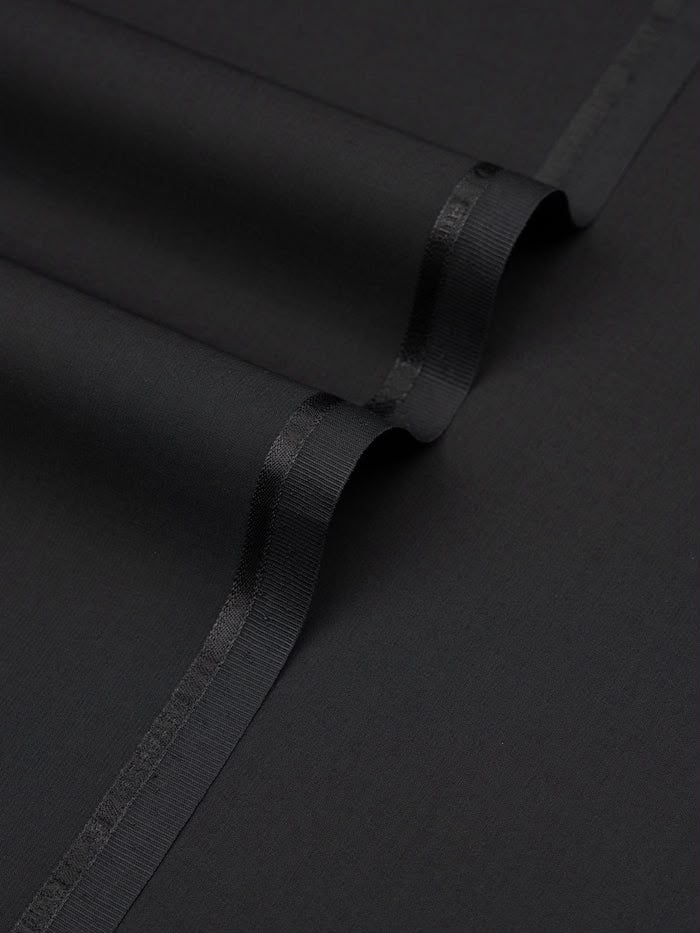 Puri Fabrics -Jet Black -Unstitched Men's Wear | Best For Summer