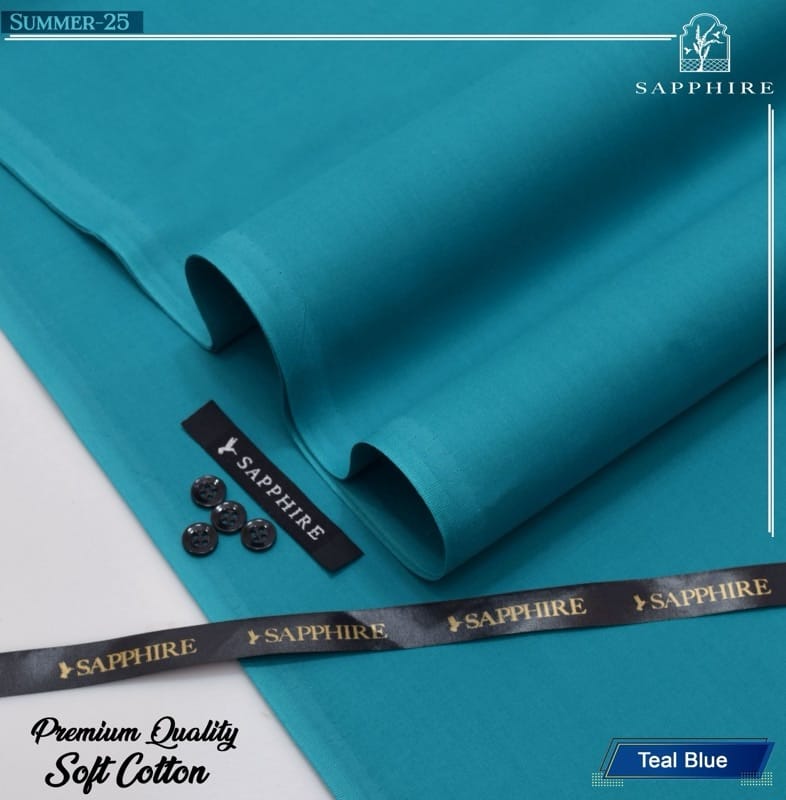Sapphire 100% Pure Giza Cotton- Teal Blue- Allow to Open Parcel