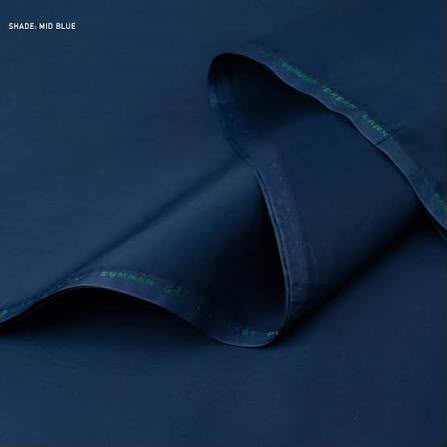 Puri Fabrics -Navy Blue-Unstitched Men's Wear | Best For Summer