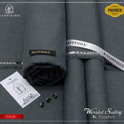 Sapphire Worsted Wool - Charcoal