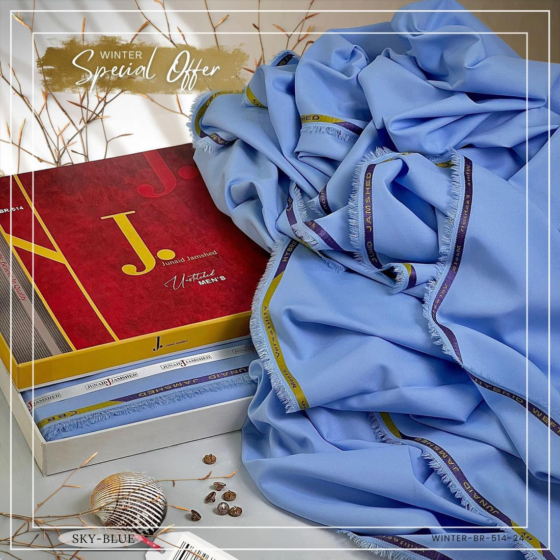 J. Hybrid Wash & Wear - Sky Blue