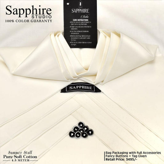 Sapphire Soft Finish Cotton-Cream