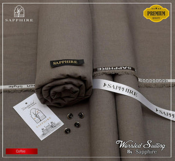 Sapphire Worsted Wool - Coffee