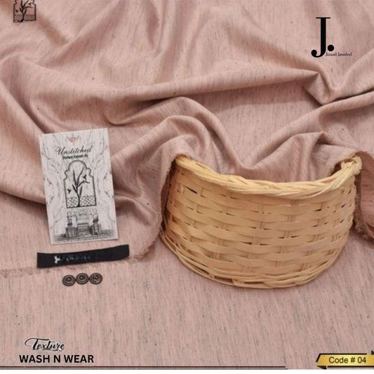 J.  Texture Wash & Wear-Pink | Summer fabric | Allow To Open