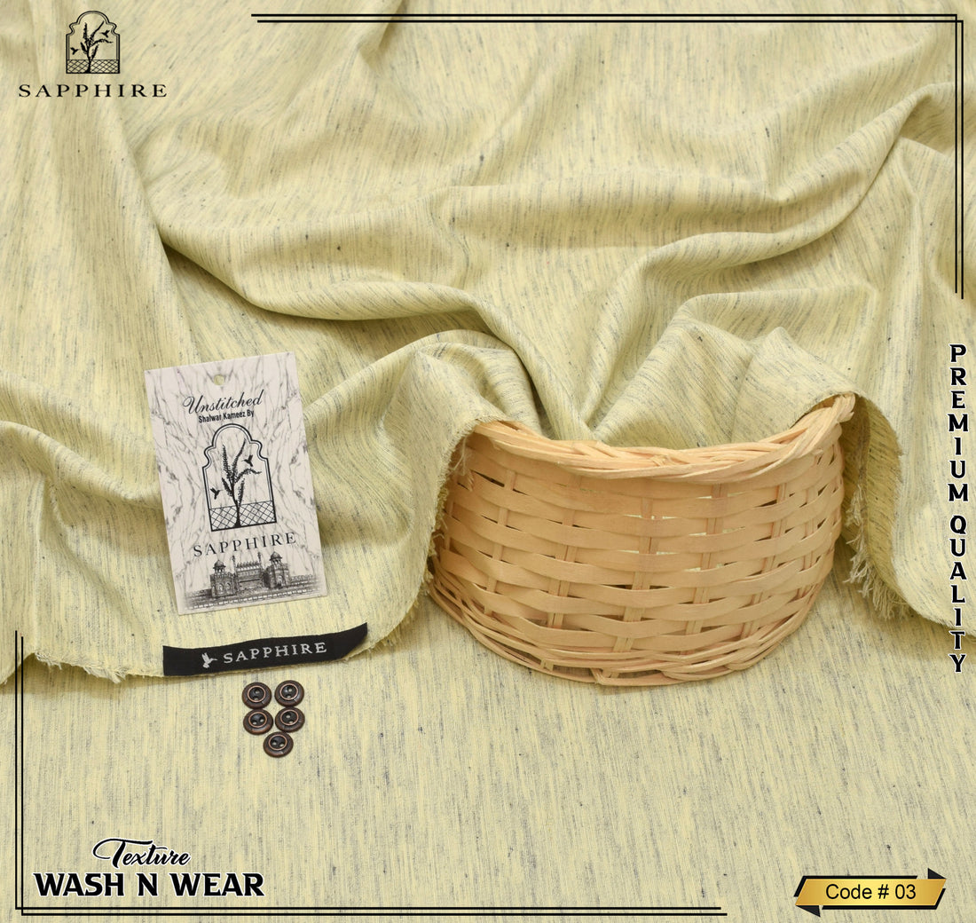 Sapphire Texture Wash & Wear-Almond