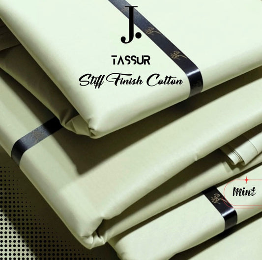 J. Stiff Finish Cotton- Mint