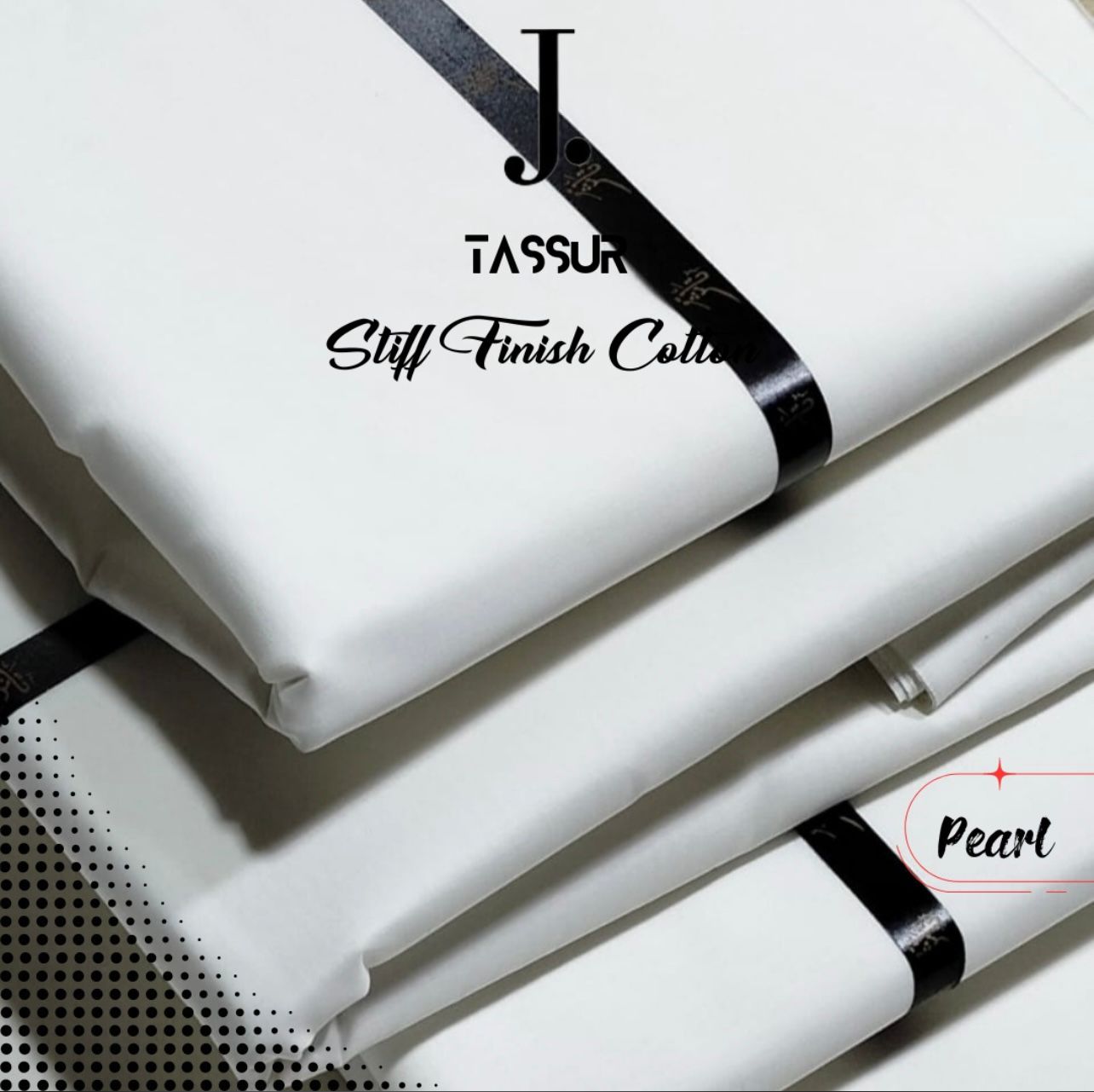 J. Stiff Finish Cotton- Pearl