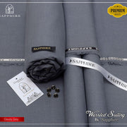 Sapphire Worsted Wool - Cloudy Grey