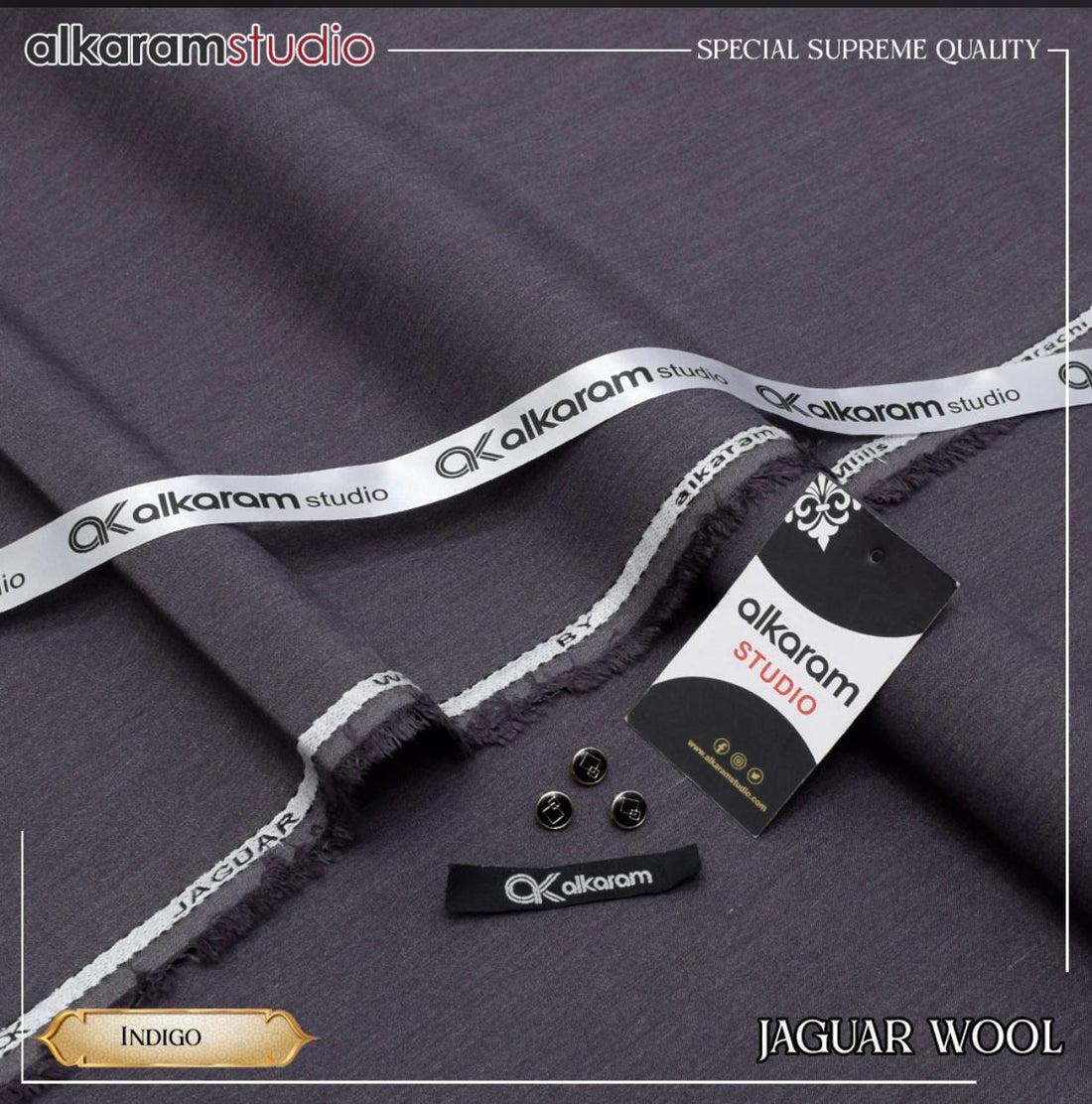 Al Karam Jaguar Wool - Indigo