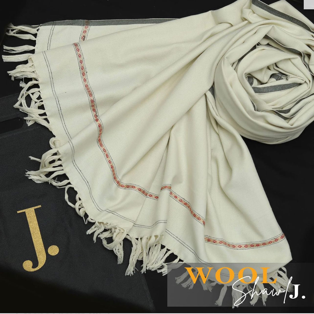 J. Premium Wool Shawl - Skin