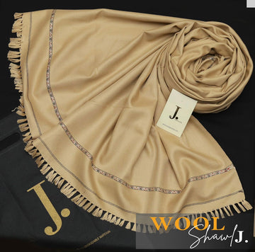 J. Premium Wool Shawl - Brown