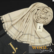 J. Premium Wool Shawl - Signature