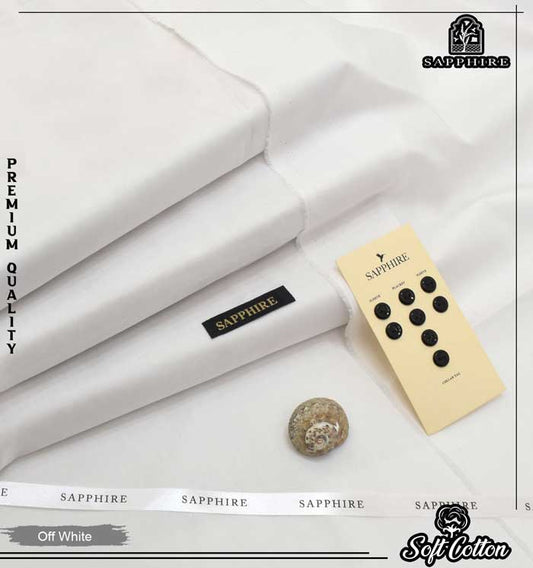 Sapphire 100% Pure Giza Cotton- Off White- Allow To Open Parcel