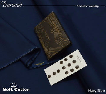 Bareeze Soft Cotton- Navy Blue