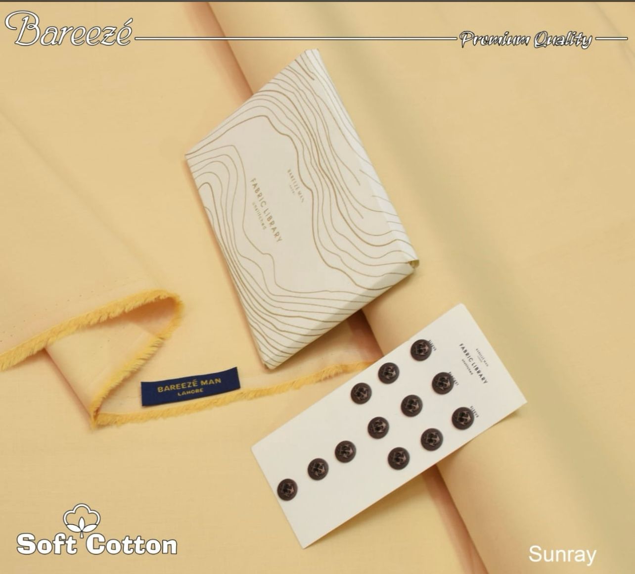 Bareeze Soft Cotton- Sunray