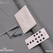 Bareeze Soft Cotton- Steel Grey