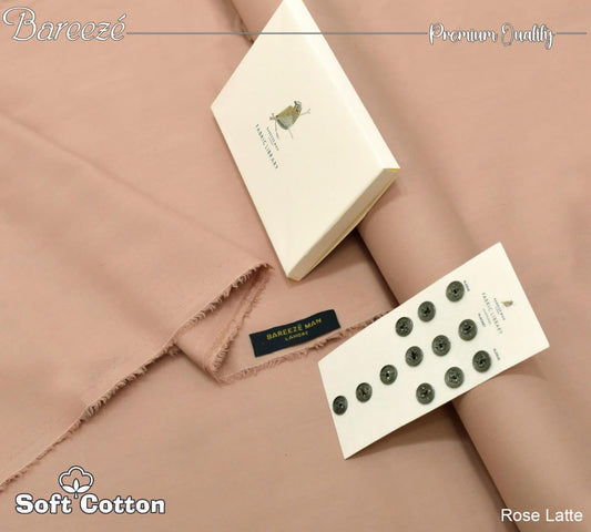 Bareeze Soft Cotton- Rose Latte