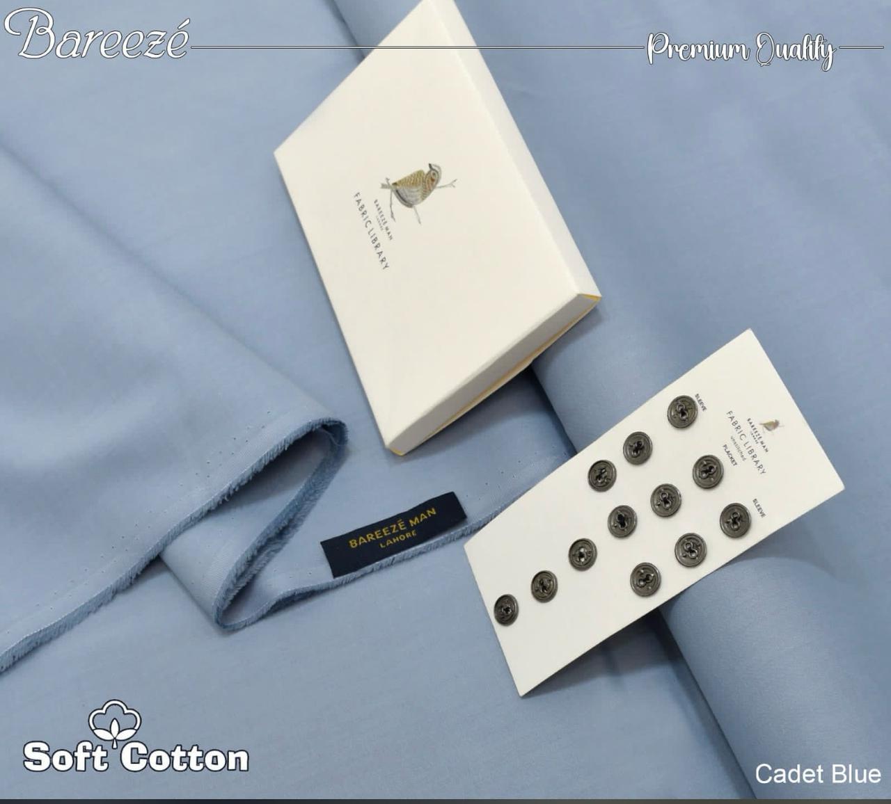 Bareeze Soft Cotton- Cadet Blue