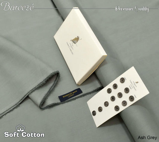 Bareeze Soft Cotton- Ash Grey