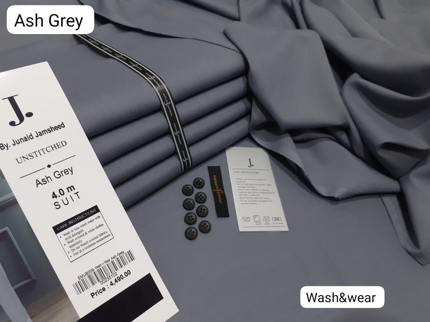 J. Wash & Wear-Ash Grey