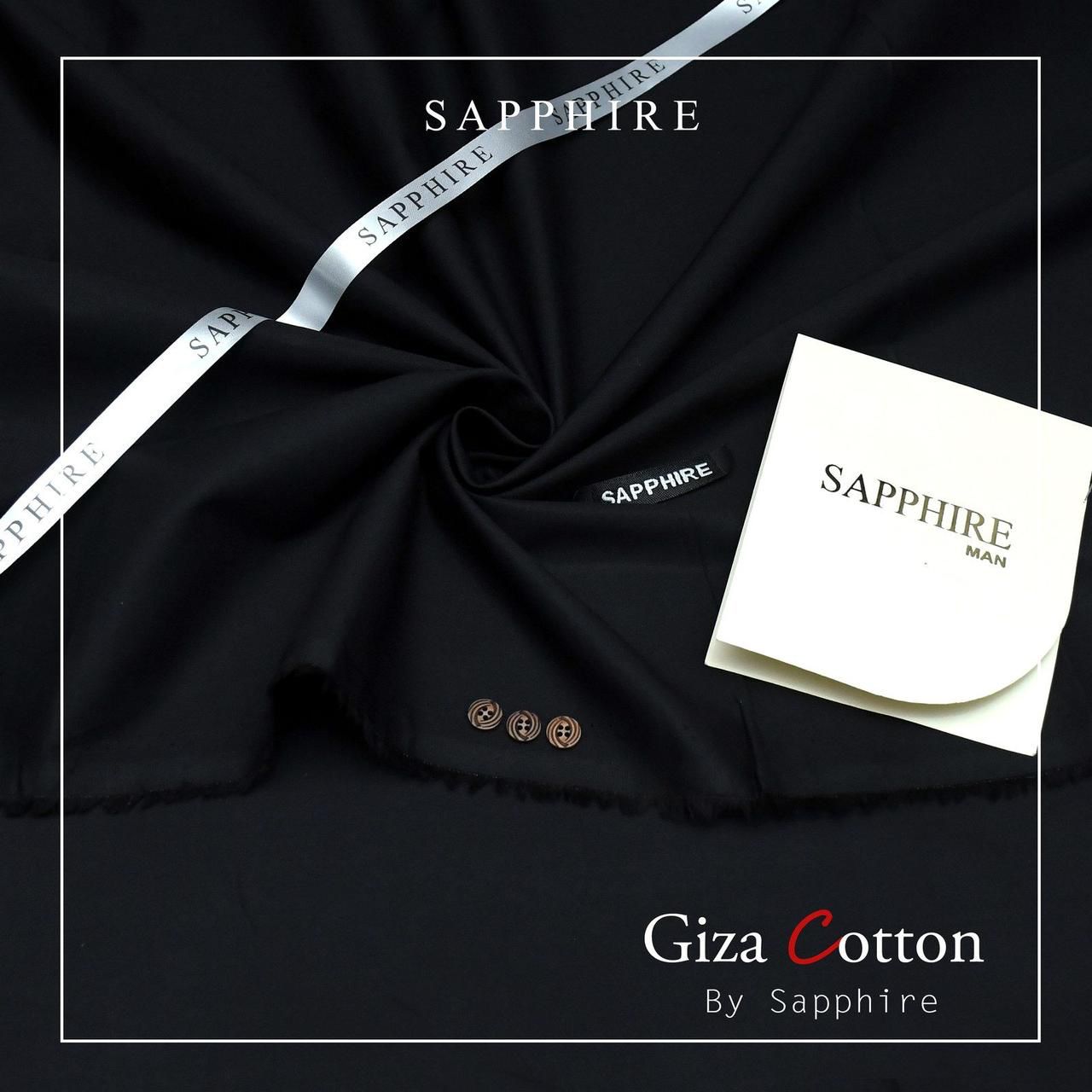 Sapphire Giza Cotton- Black