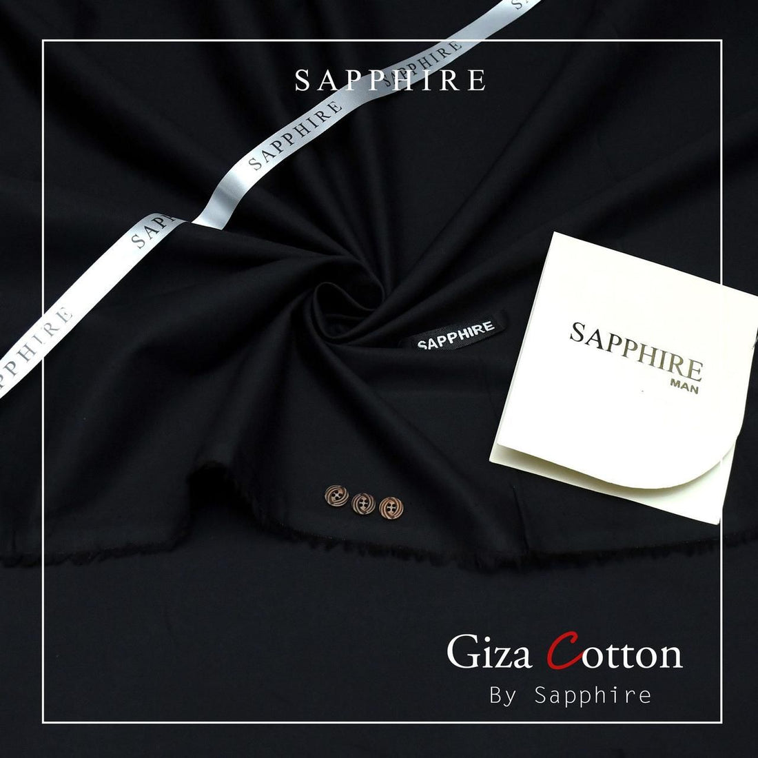 Sapphire Giza Cotton- Black