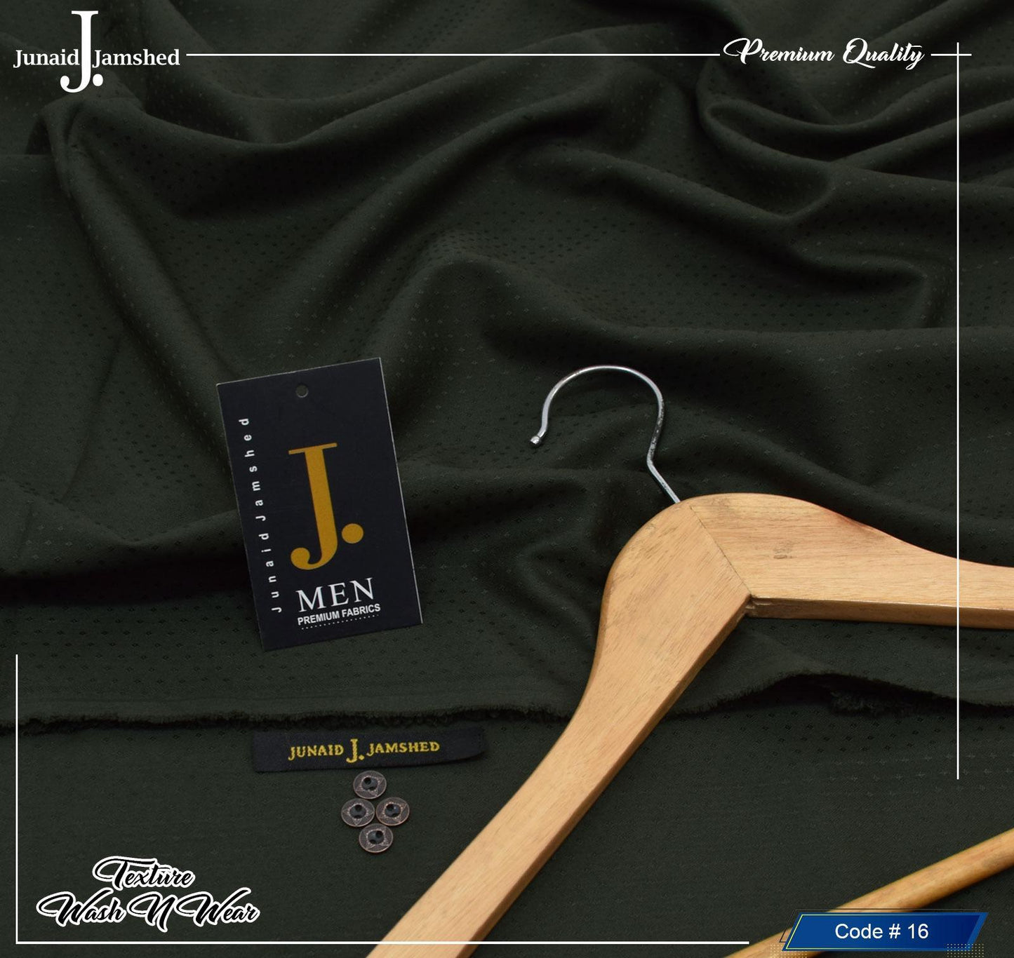 J. Self Texture Wash&Wear (Black )