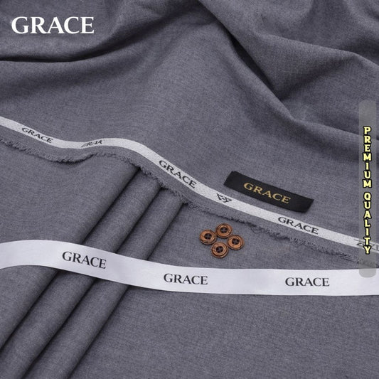 Grace Premium Quality Fabric -Metal Grey