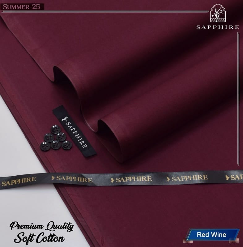 Sapphire 100% Pure Giza Cotton- Red Wine- Allow to Open Parcel