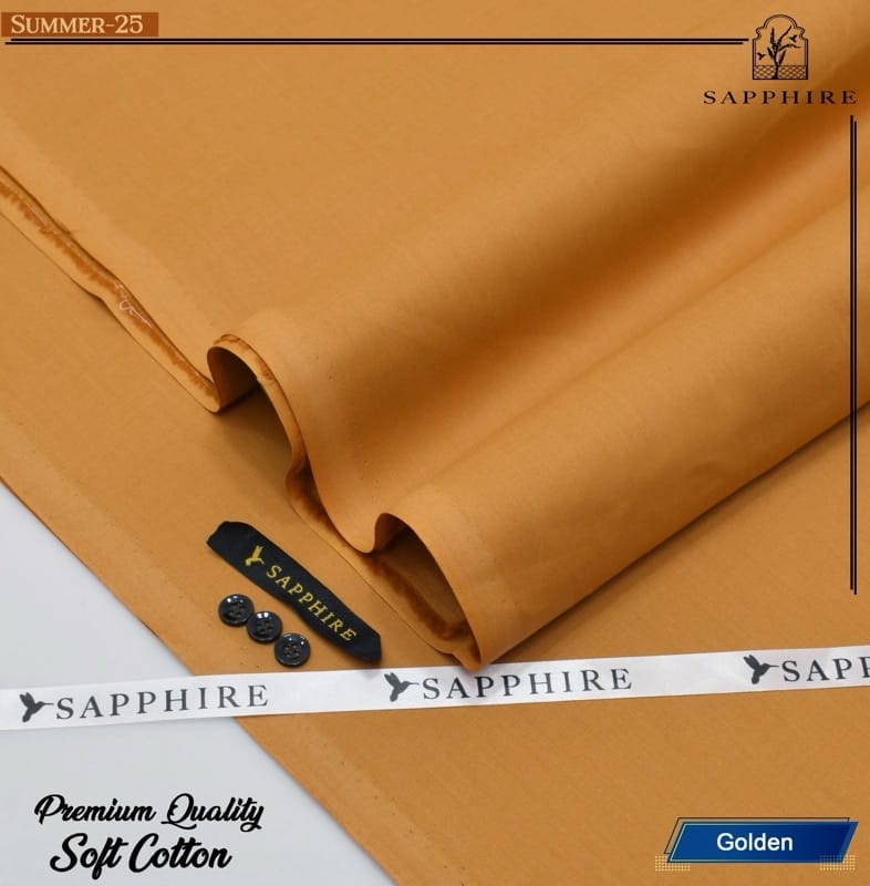 Sapphire 100% Pure Giza Cotton- Golden- Allow to Open Parcel