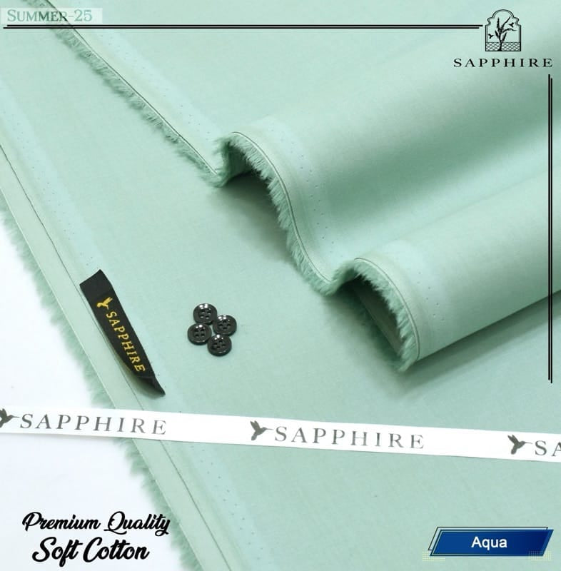 Sapphire 100% Pure Giza Cotton- Aqua- Allow to Open Parcel
