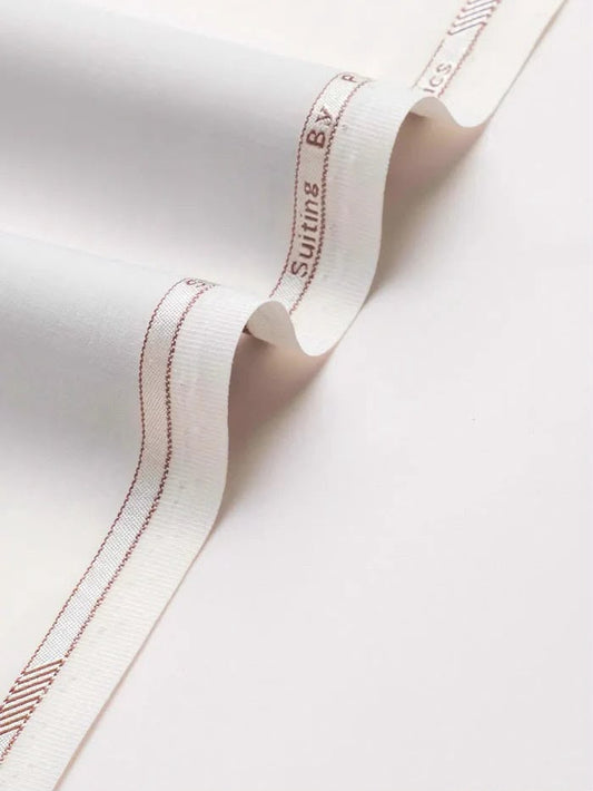 Puri Fabrics- light cream-Unstitched Men's Wear | Best For Summer