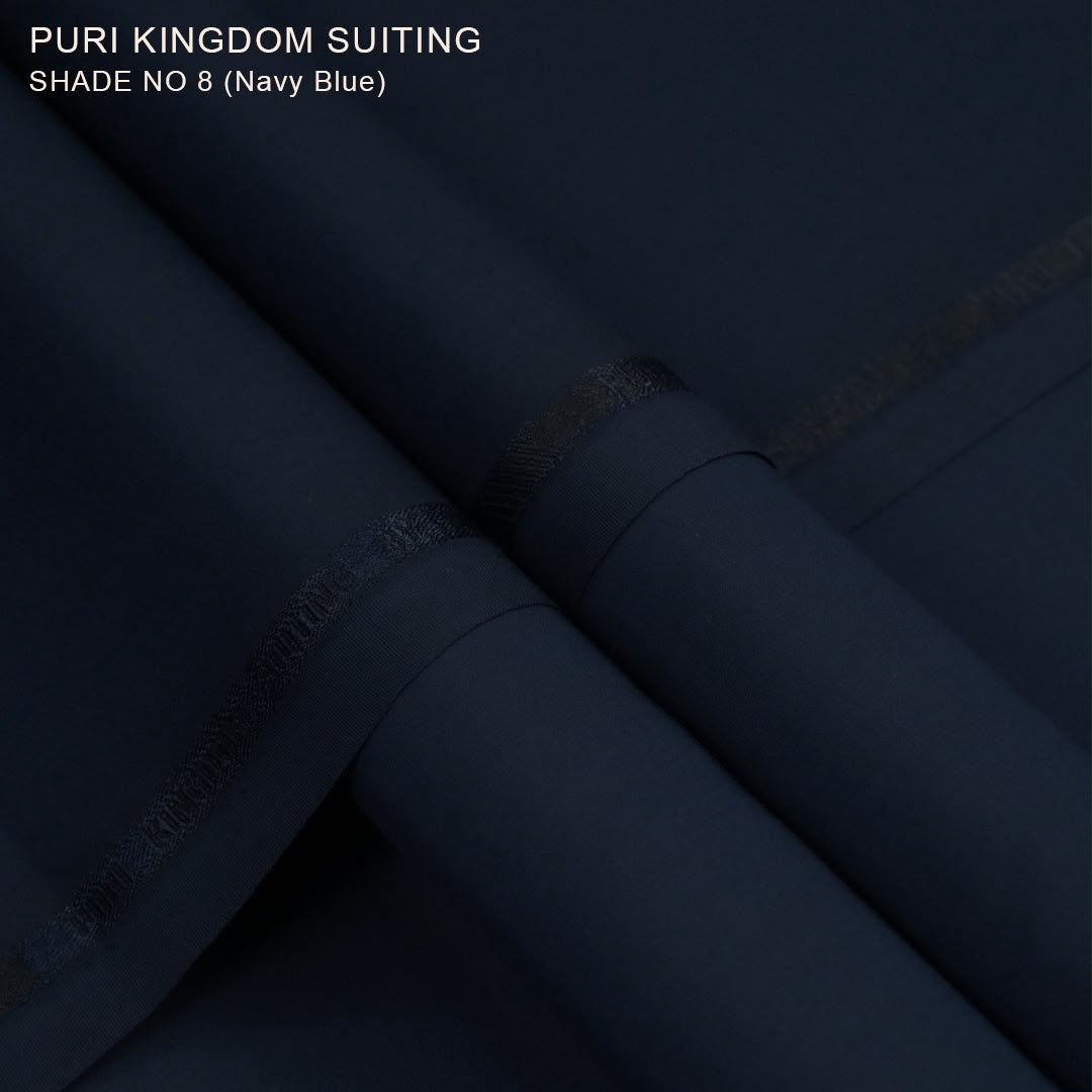 Puri Fabrics -Midnight Blue-Unstitched Men's Wear | Best For Summer