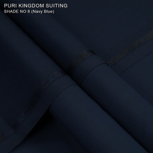 Puri Fabrics -Midnight Blue-Unstitched Men's Wear | Best For Summer