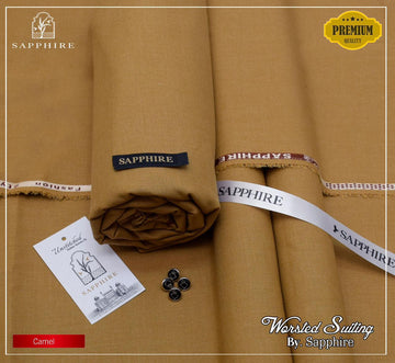 Sapphire Worsted Wool - Camel